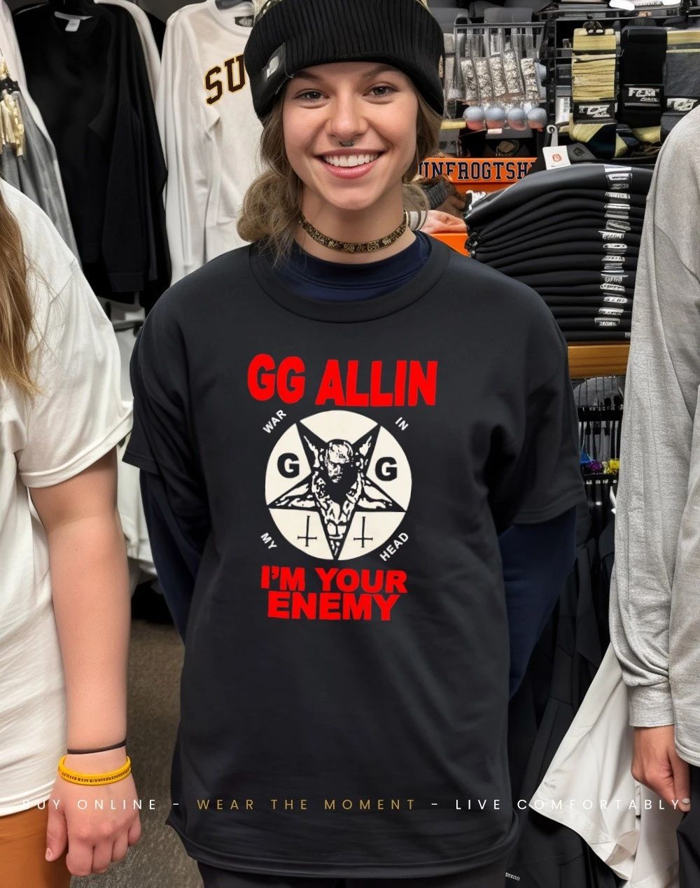 GG Allin war in my head I’m your enemy shirt