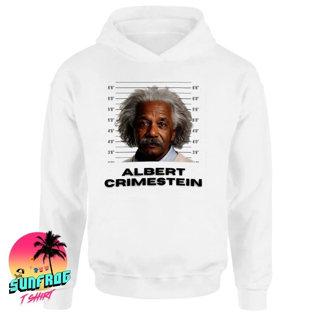 Albert Crime Stein Albert Einstein mugshot shirt