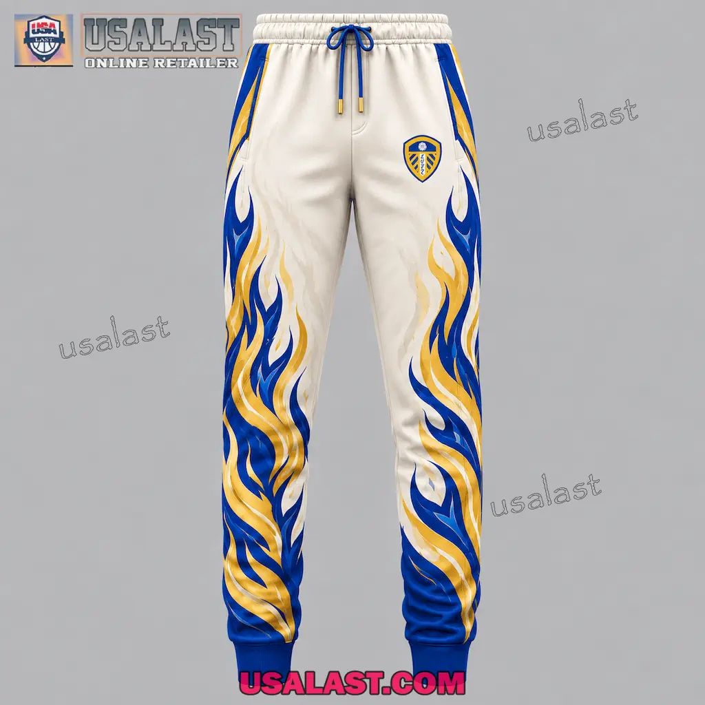 Leeds United Personalized Tracksuit Hoodie And Jogger Pant Set