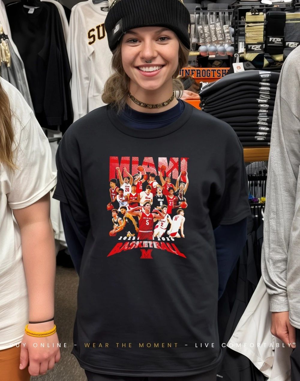 Miami University Men’s Basketball 2025 2026 team collage shirt