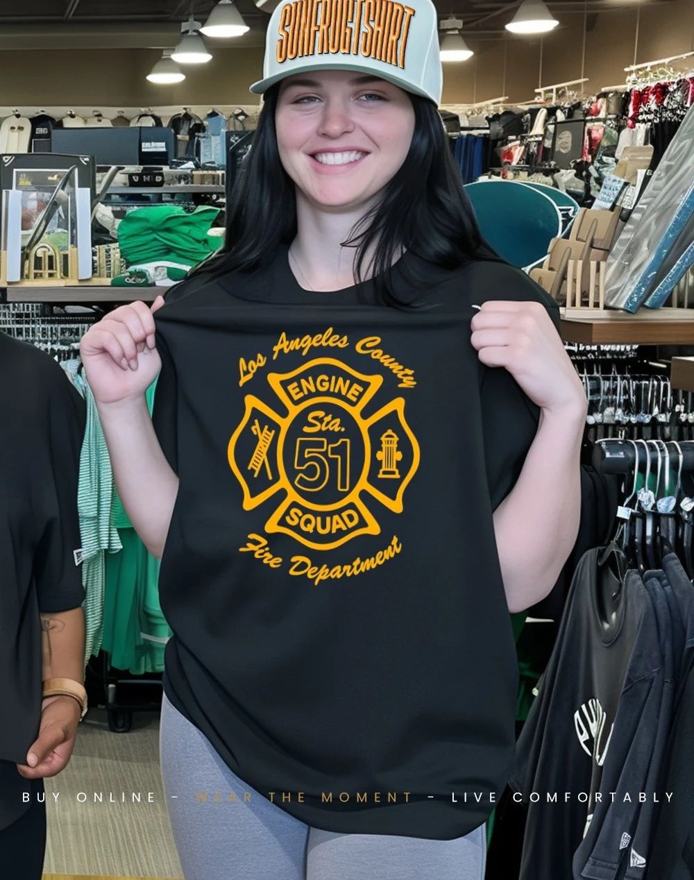 Los Angeles County Fire Department Station 51 engine squad shirt