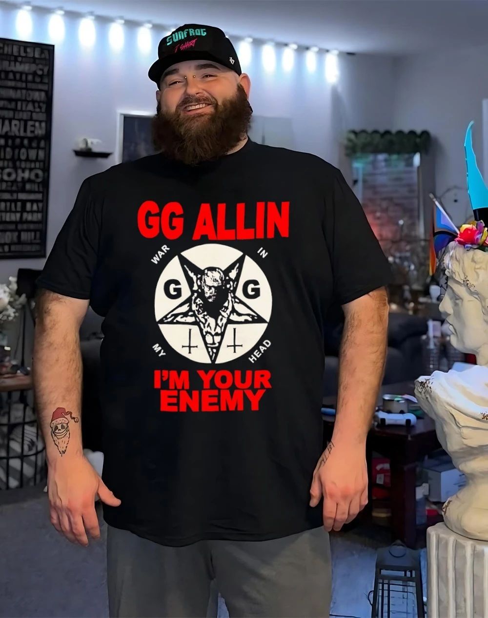 GG Allin war in my head I’m your enemy shirt