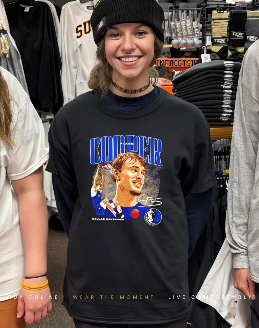Cooper Flagg Dallas Mavericks Dual signature shirt