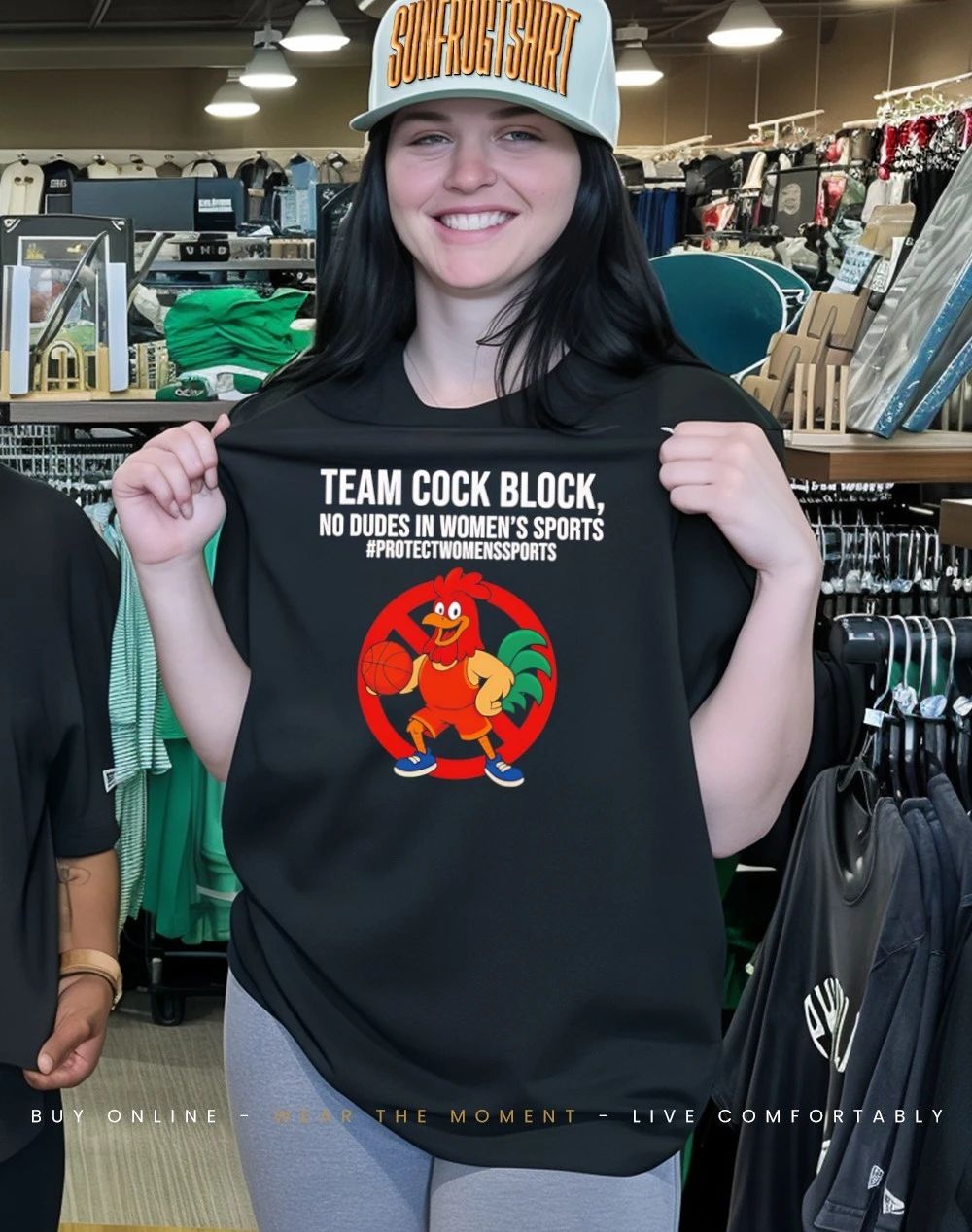 Team Cock Block mascot shirt