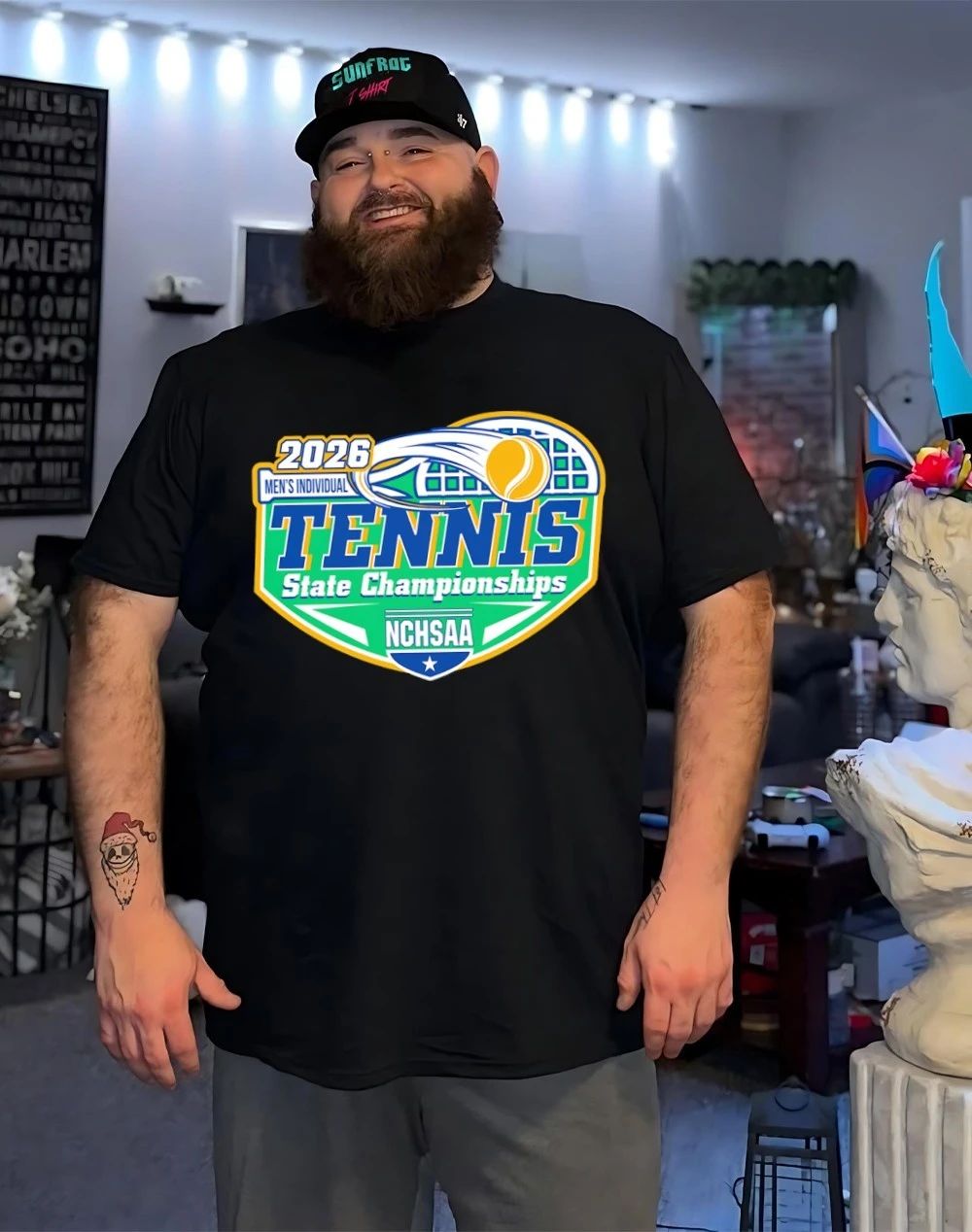 NCHSAA Tennis Men Individual State Championships 2026 logo shirt