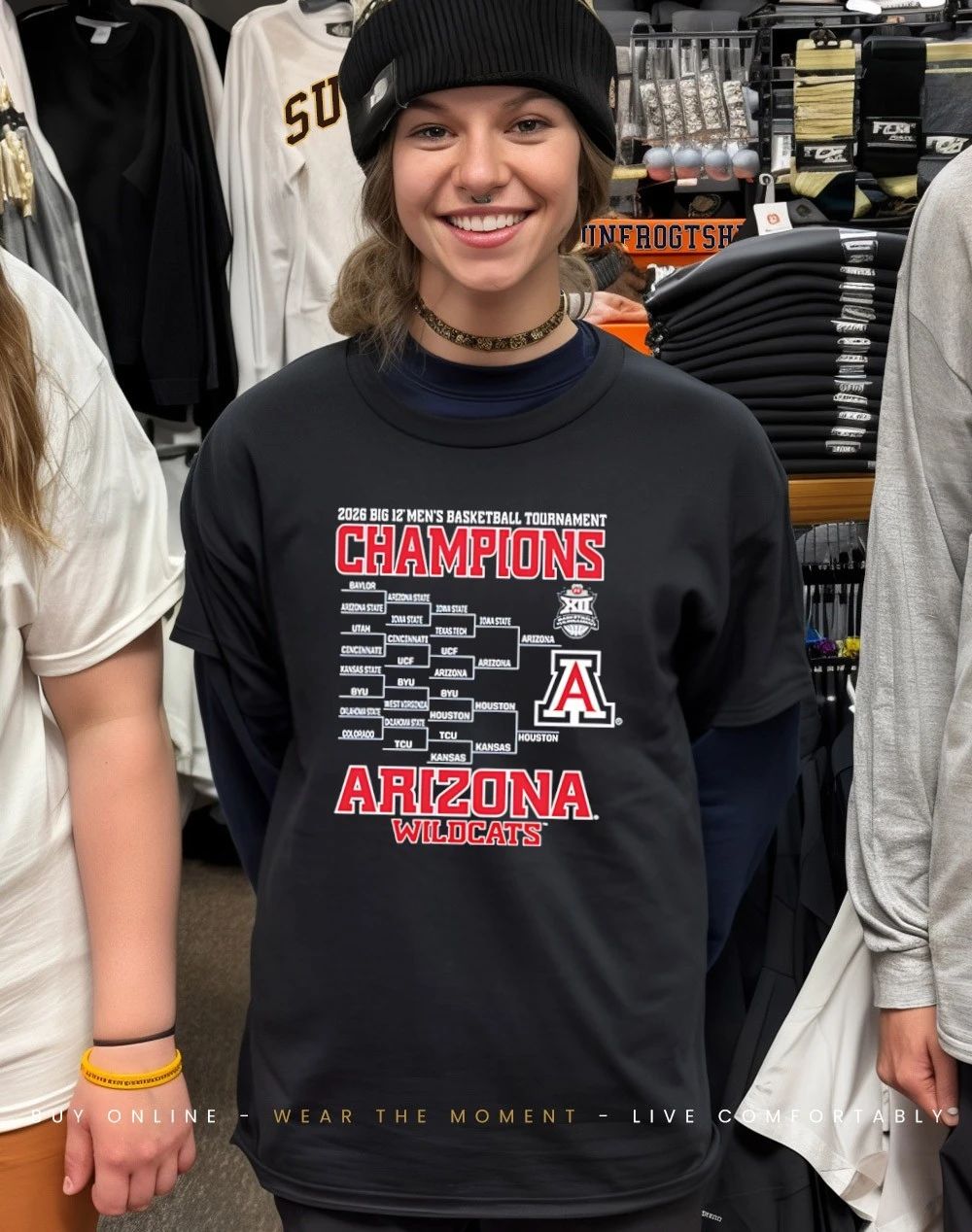 Arizona Wildcats 2026 Big 12 Tournament Champs Bracket shirt