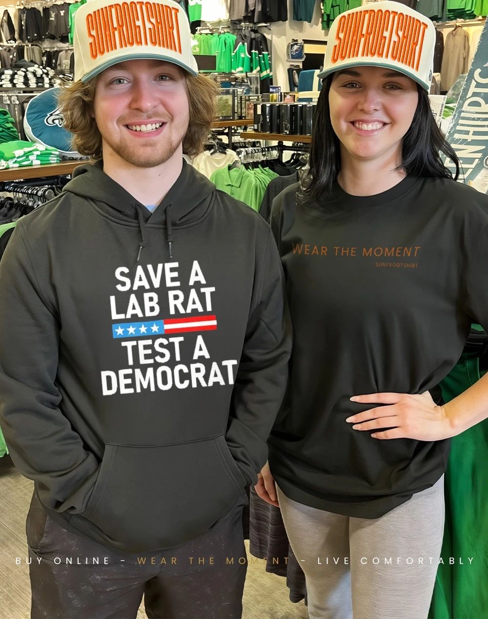 Save A Lab Rat Test A Democrat Funny shirt