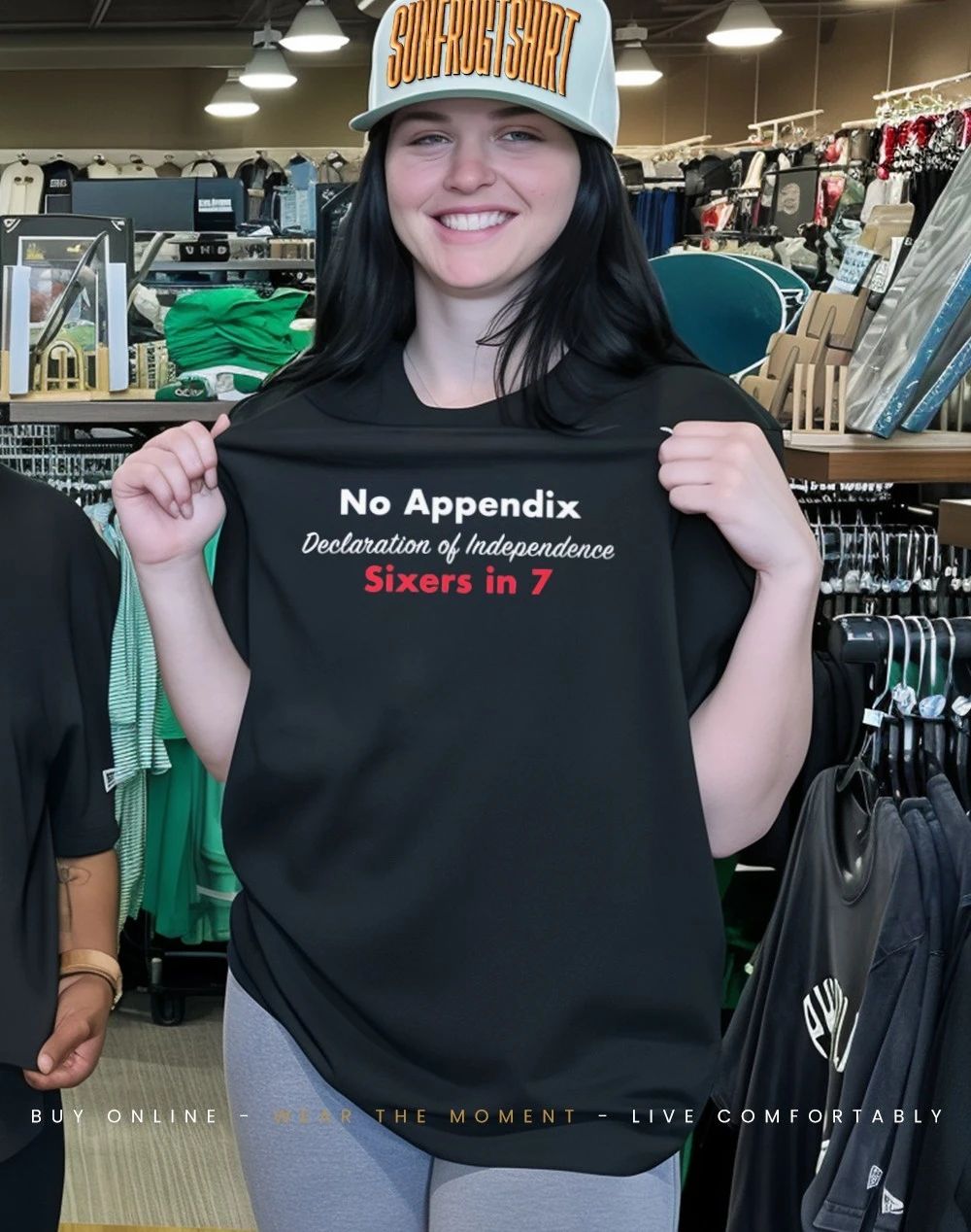 No Appendix Declaration of Independence Sixers in 7 shirt