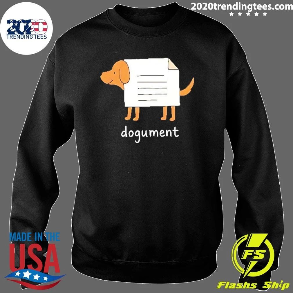 Dogument Dog Document Pun Office Parody Shirt