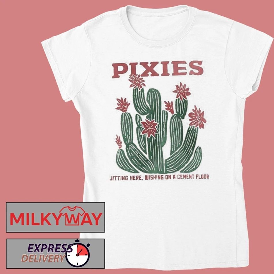 Pixies P40 Asia Tour 2026 Exclusive Merch Cactus Crop shirt