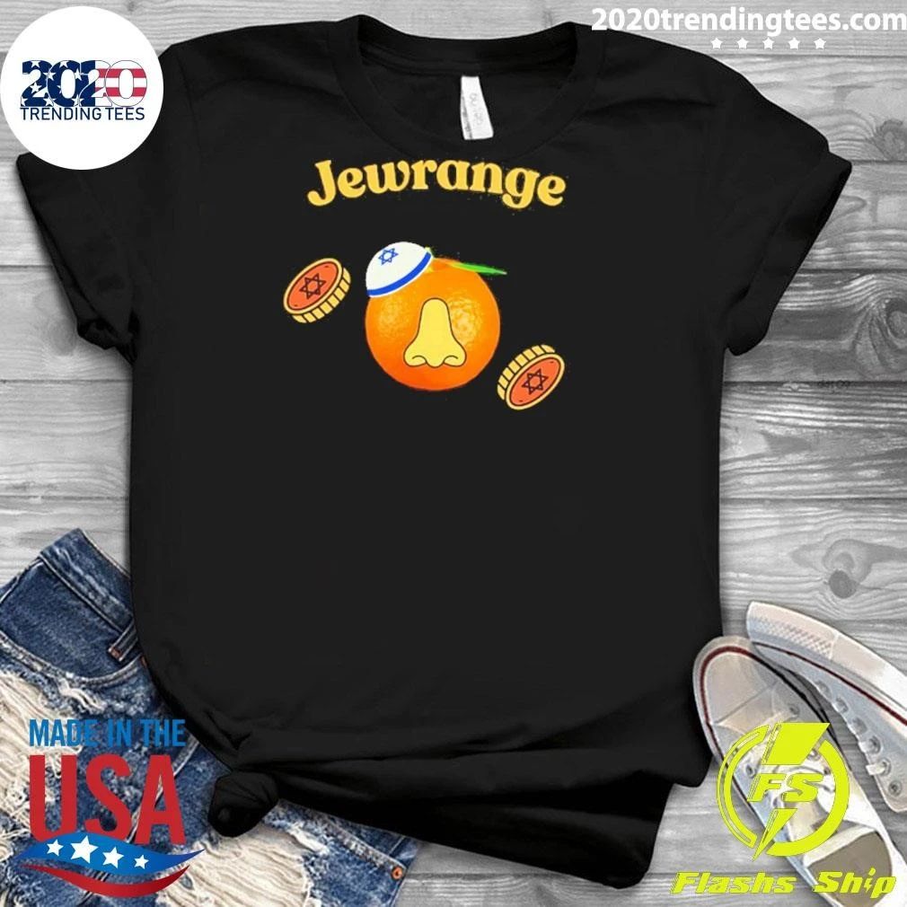 Jewrange Jewish Orange Pun Star Of David Shirt