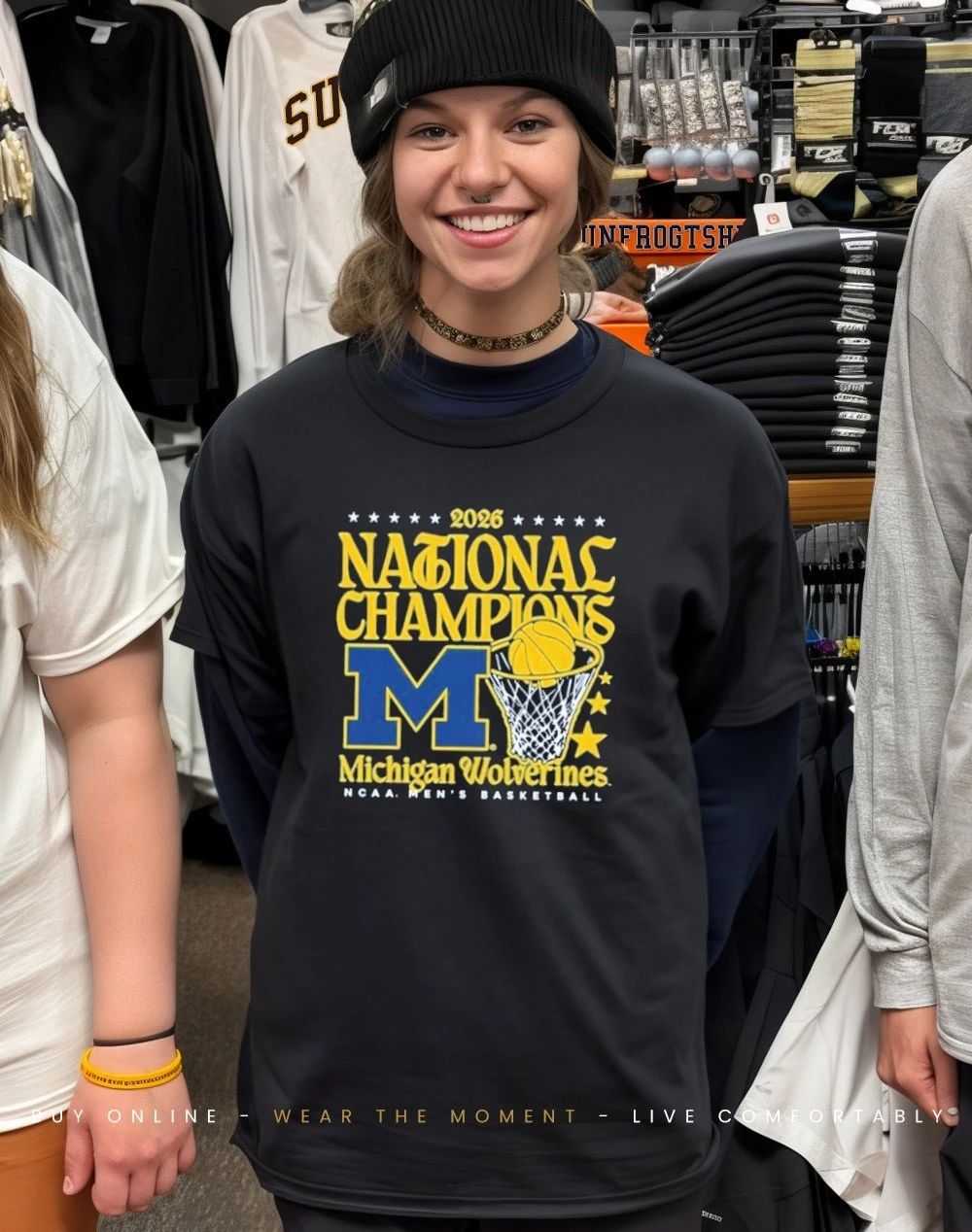 Michigan Men’s Basketball National Champions 2026 Hoop shirt