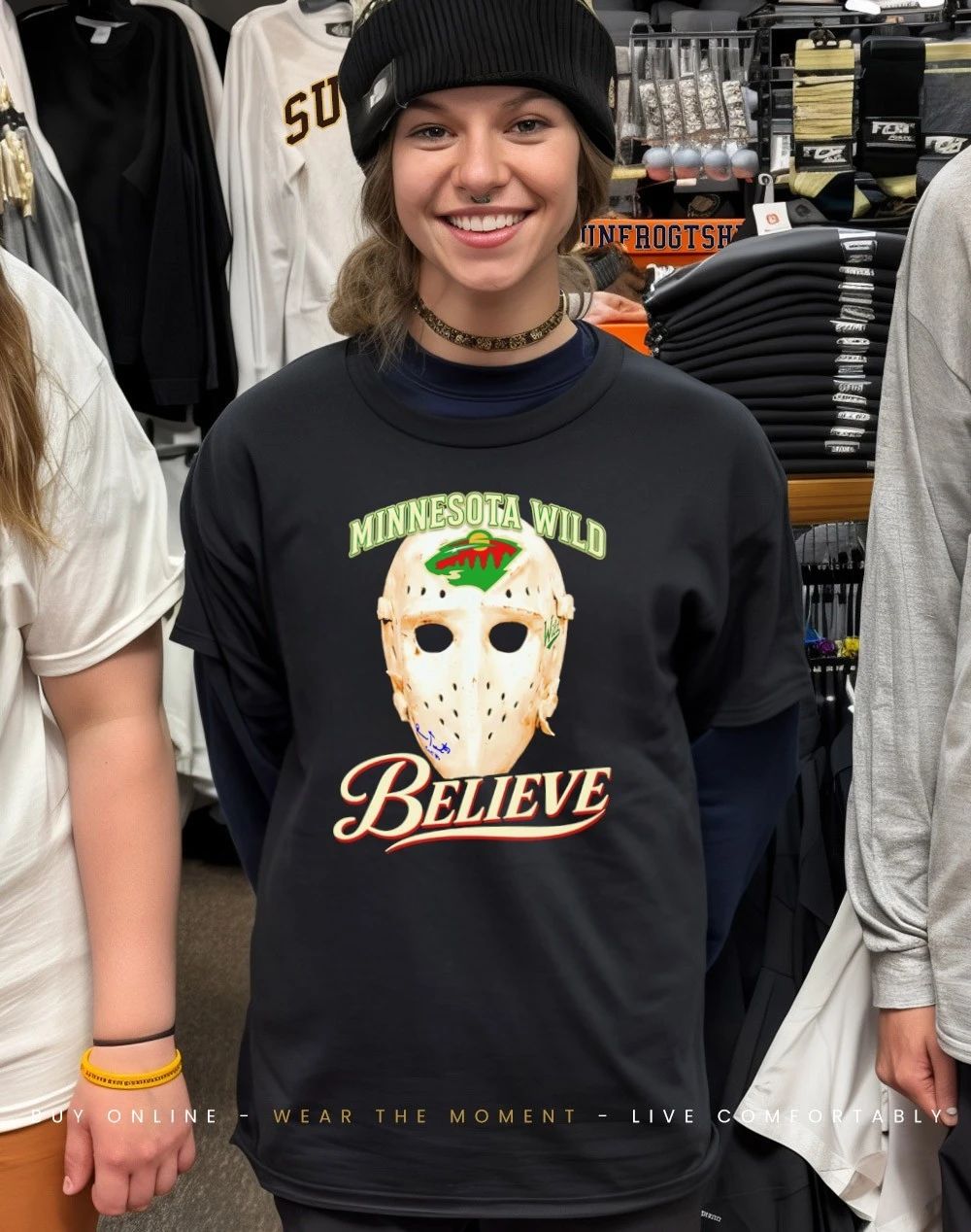 Believe Mask Minnesota Wild shirt