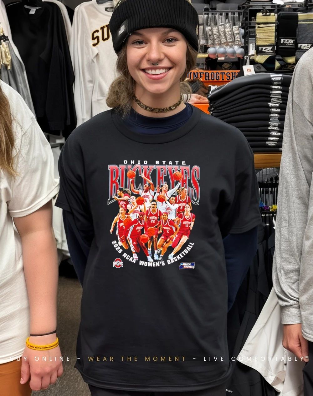 Ohio State Women’s Basketball NCAA March Madness 2026 Team Collage shirt