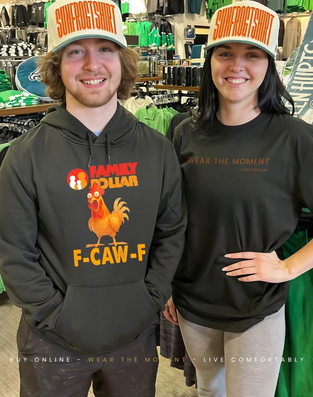 Family Dollar F-CAW-F Chicken funny shirt