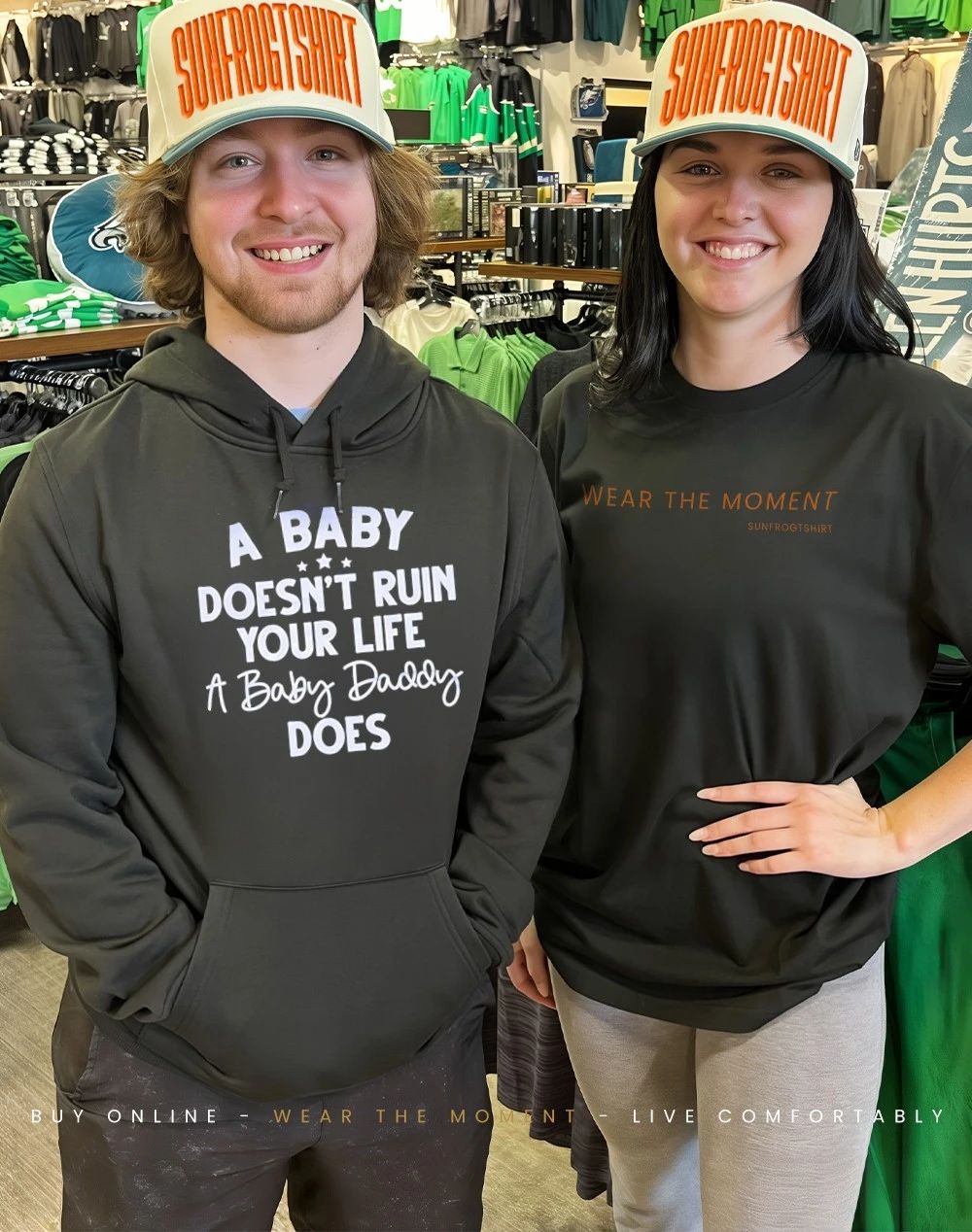 A baby doesn’t ruin your life a baby daddy does shirt