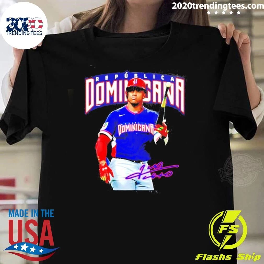 Juan Soto Republica Dominicana Baseball Player Signature Shirt