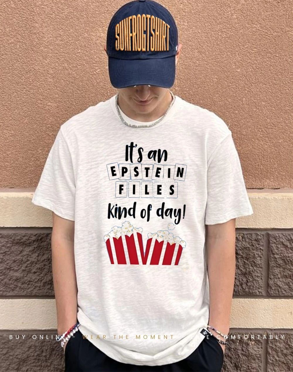 Movie popcorn it’s an Epstein files kind of day shirt