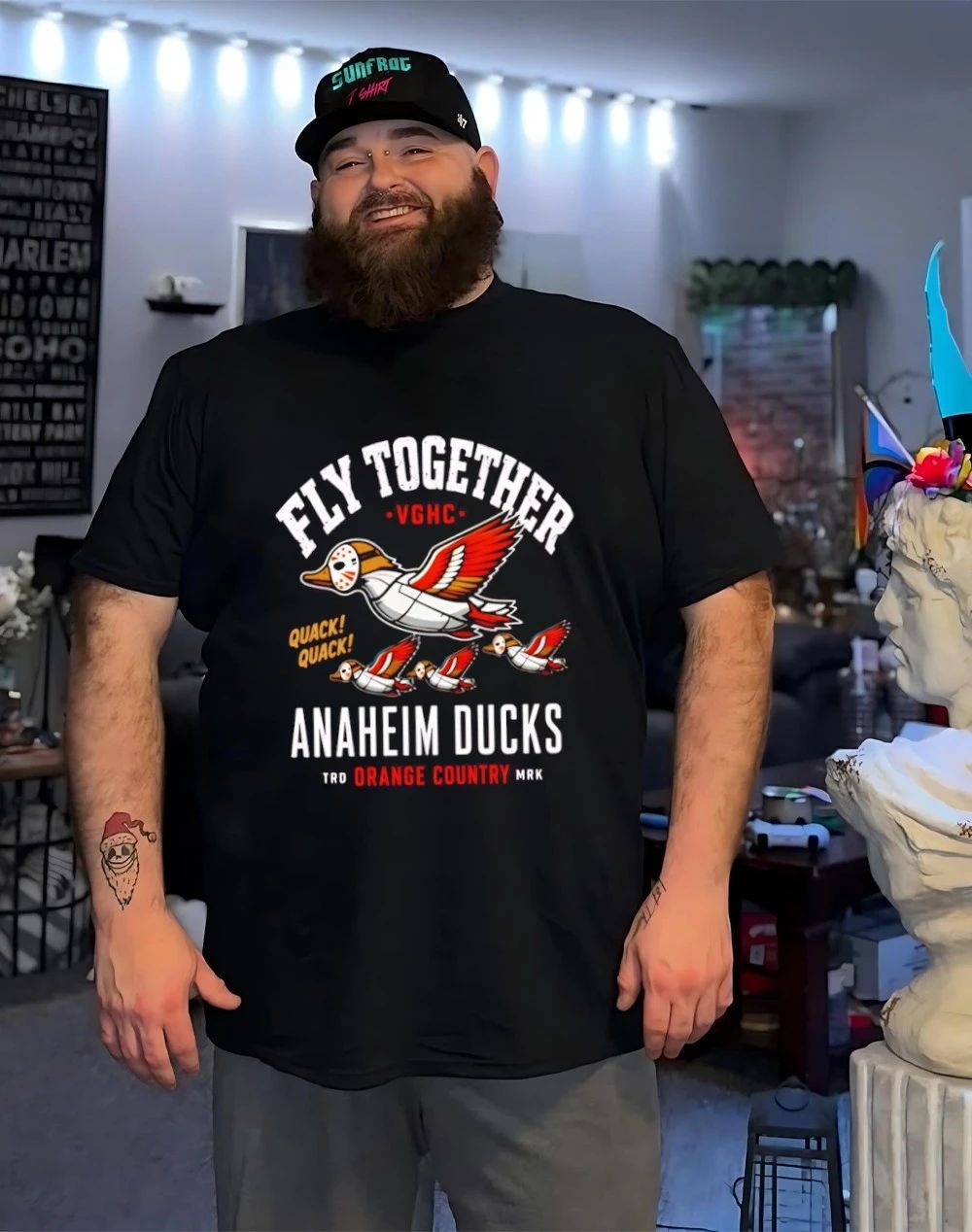 Fly Together Anaheim Ducks Tro Orange Country Mrk shirt