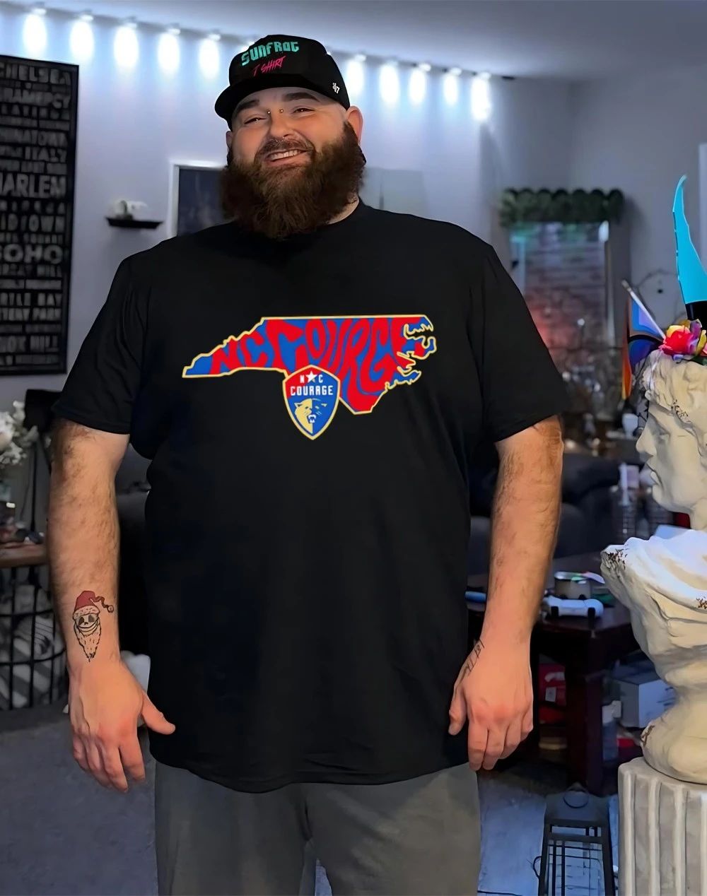 North Carolina Courage Groovy State graphic shirt
