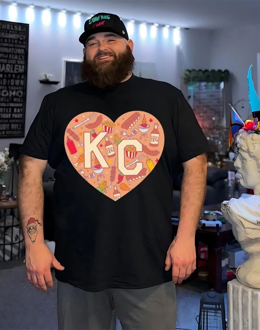 Kansas City BBQ heart shirt