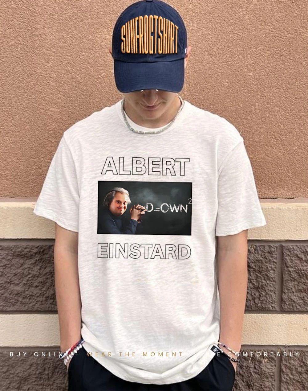Albert Einstard Down graphic shirt