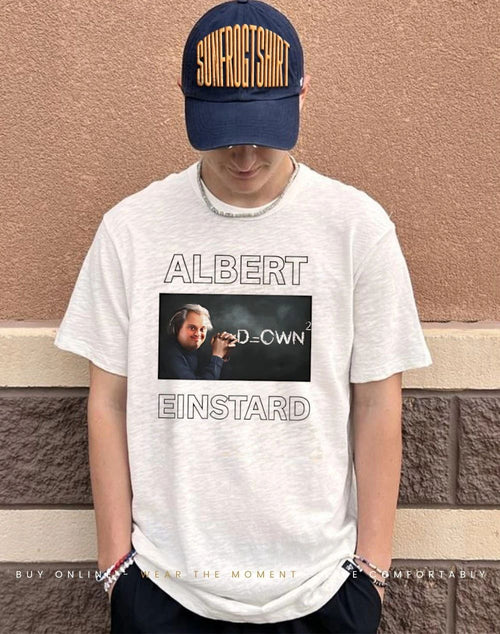 Albert Einstard Down graphic shirt