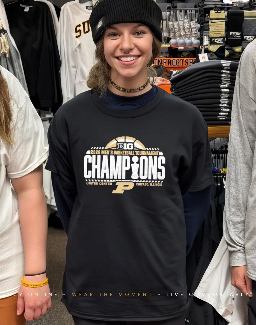 Purdue Boilermakers 2026 Big Ten Men’s Basketball Conference Tournament Champions Locker Room shirt