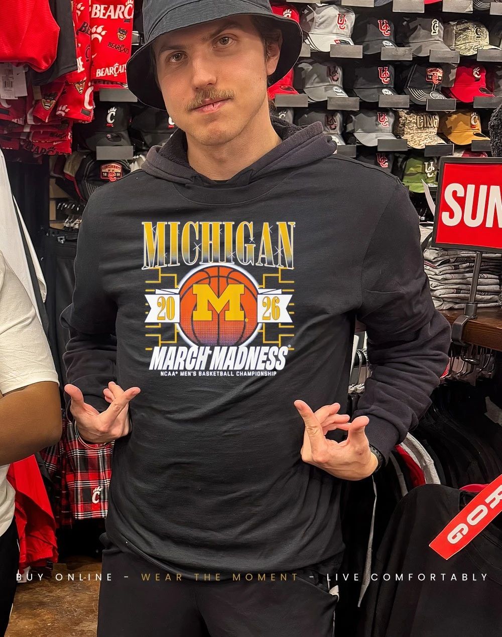 Michigan Wolverines MBB 2026 March Madness logo shirt