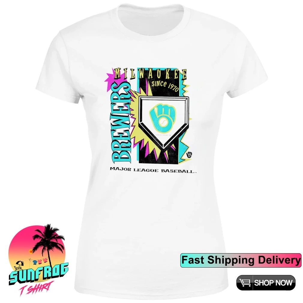 Milwaukee Brewers MLB Cooperstown Neon Field Shock shirt
