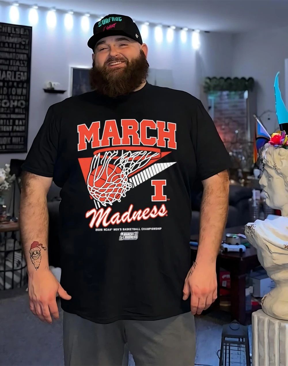 Illinois Fighting Illini MBB 2026 March Madness Retro Swish shirt