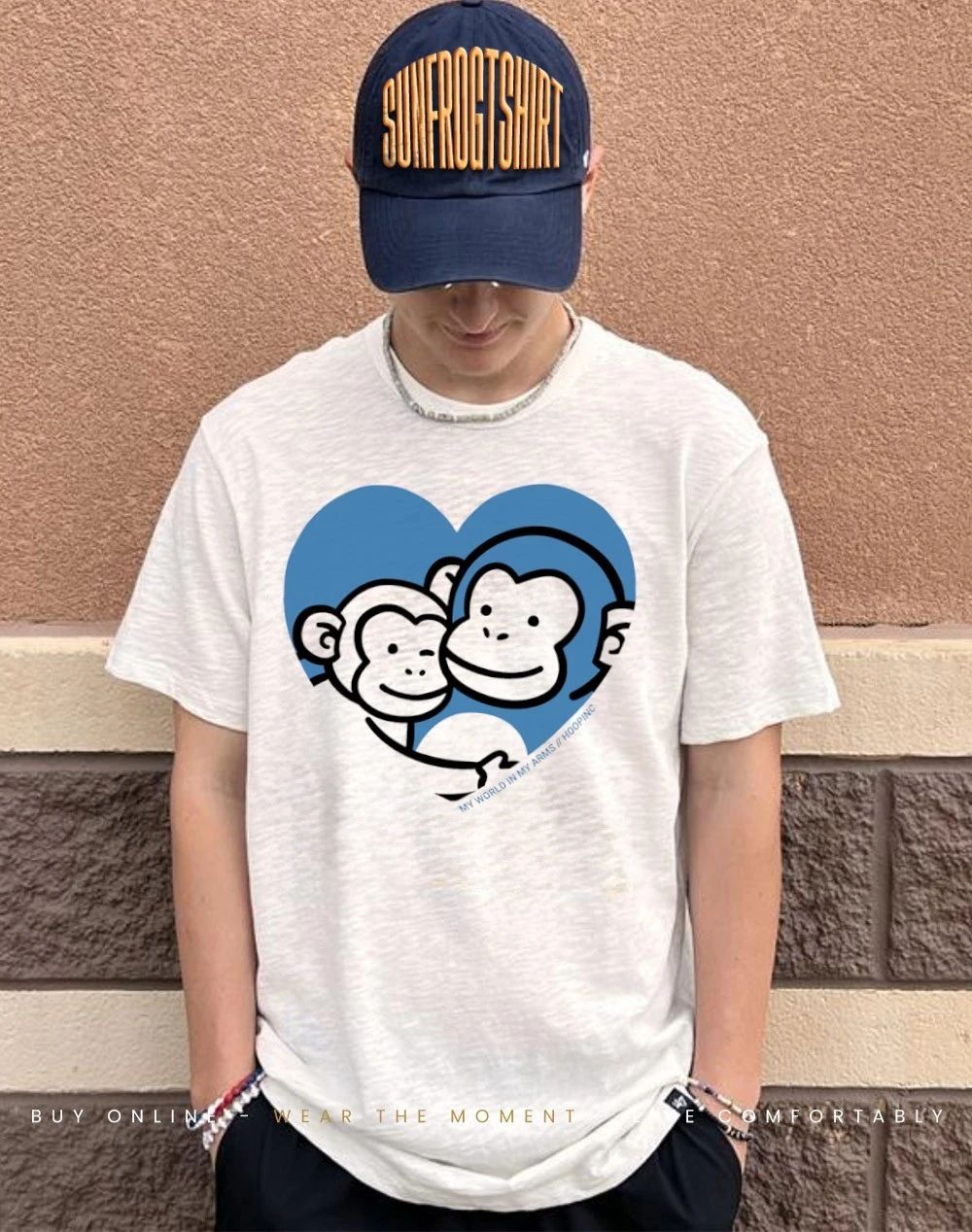 My world in my arms punchi monkeys shirt