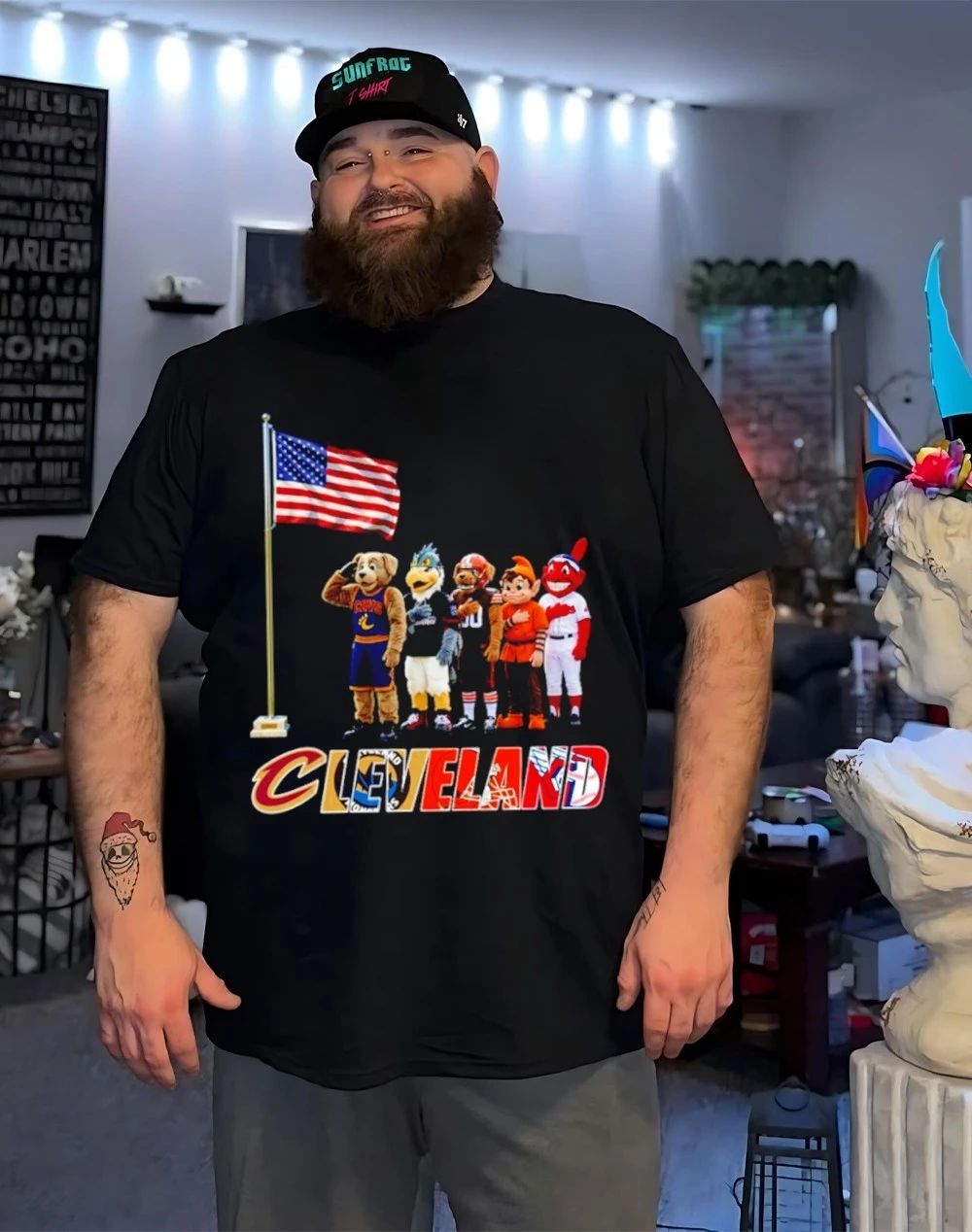 Indianapolis sports mascot salute the flag 2026 shirt