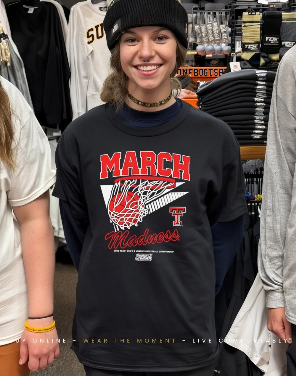 Texas Tech Red Raiders MBB & WBB 2026 March Madness Retro Swish shirt