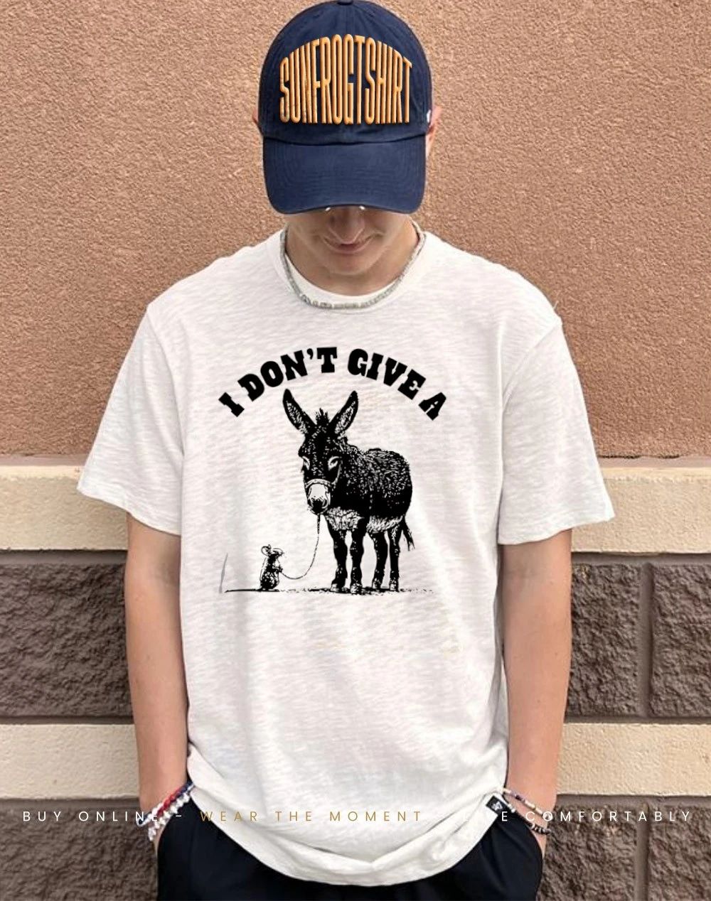 I don’t give a rat’s ass Donkey and Mouse shirt