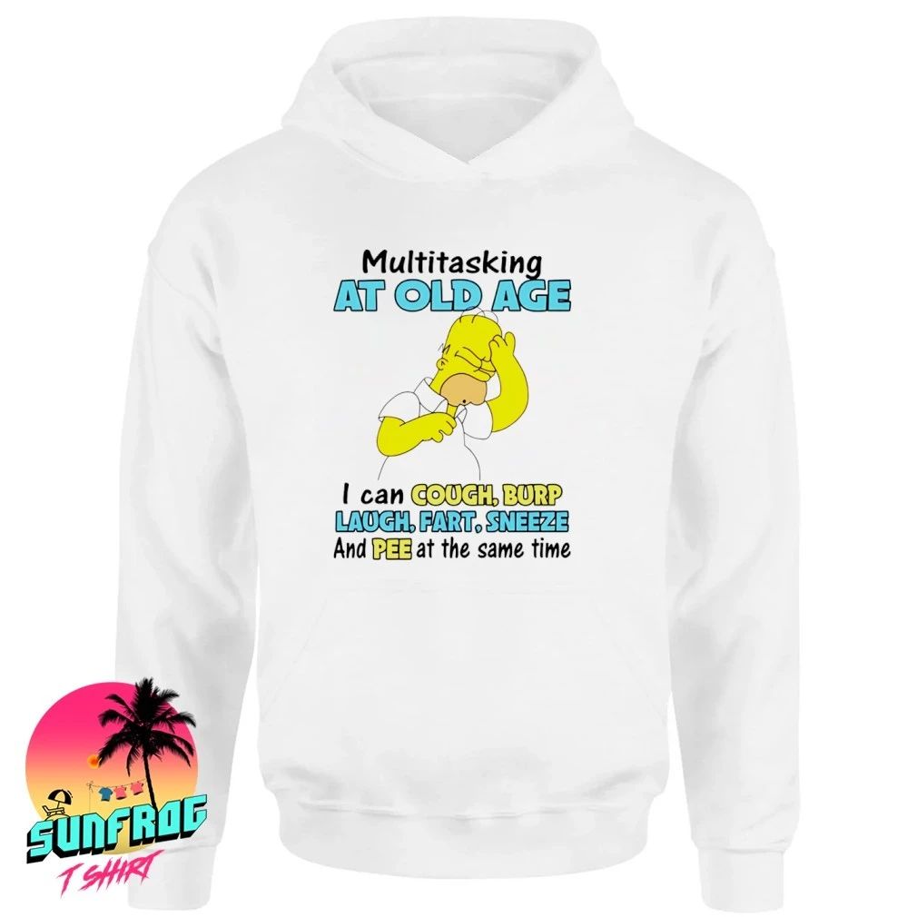 Simpsons multitasking at old age shirt