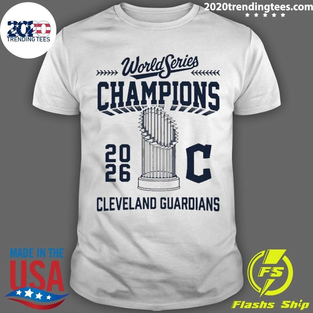 Cleveland Guardians 2026 World Series Champions Baseball Trophy Shirt