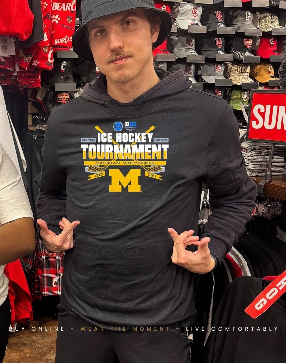Michigan Wolverines Ice Hockey 2026 Big Ten Hockey Championship Participant shirt