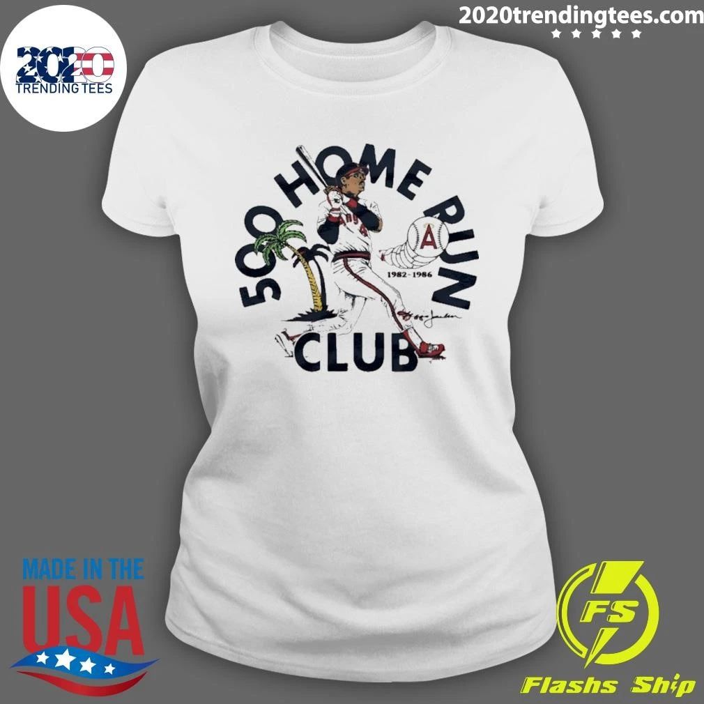 Los Angeles Angels Reggie Jackson 500 Home Run Club shirt