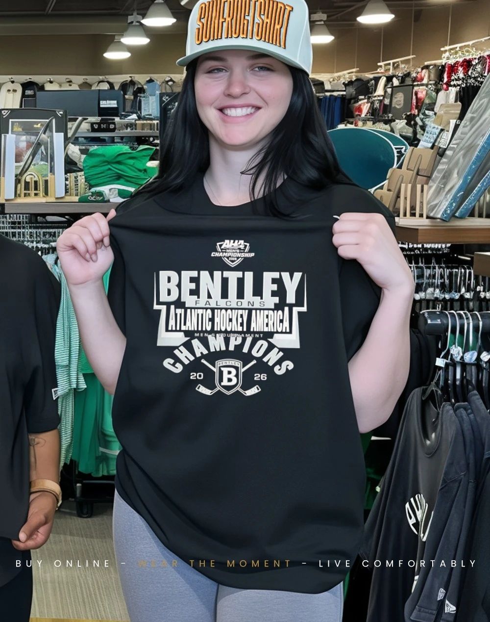 Bentley Falcons 2026 Atlantic Hockey America Champions shirt