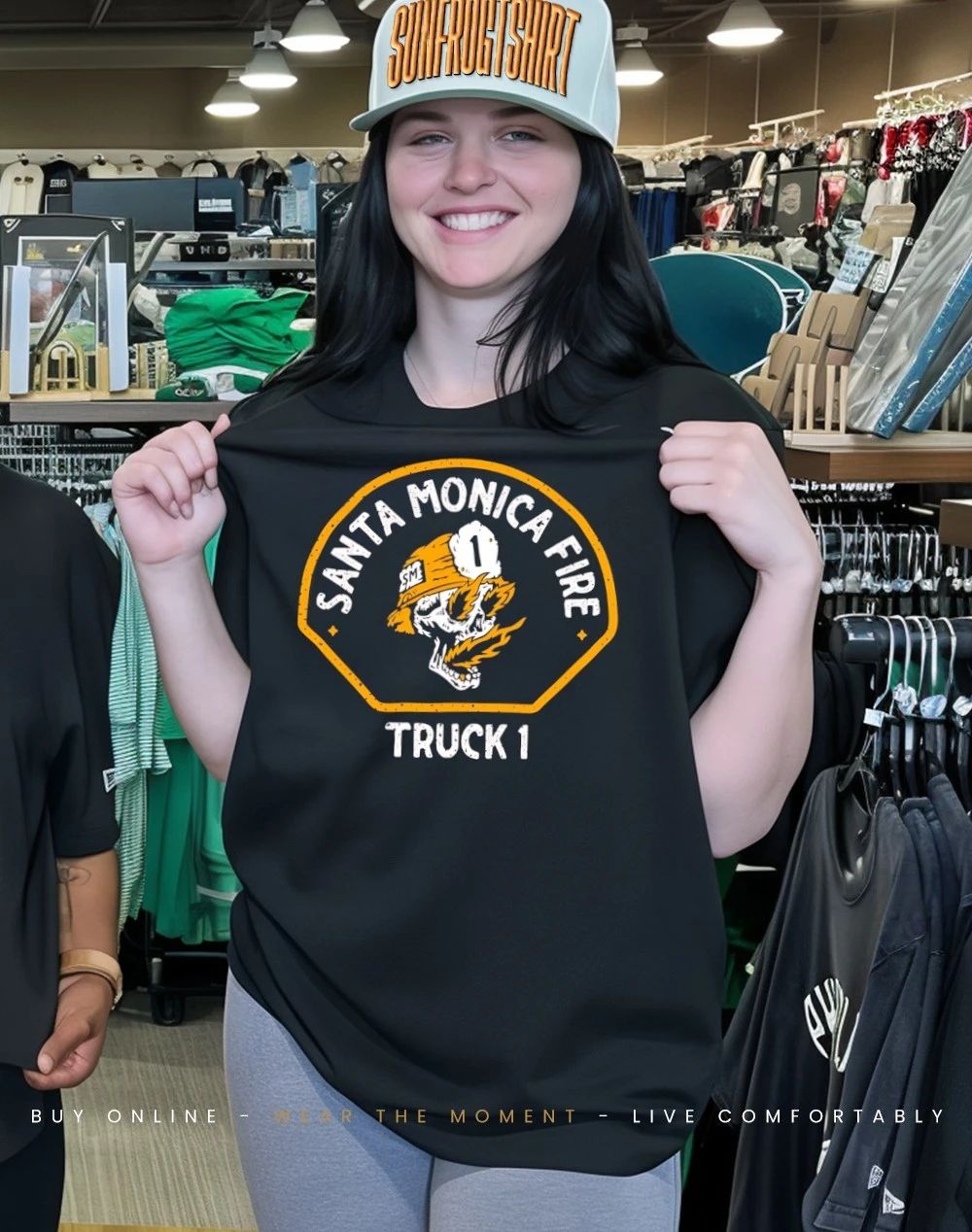 Santa Monica Fire Tiller truck 1 shirt