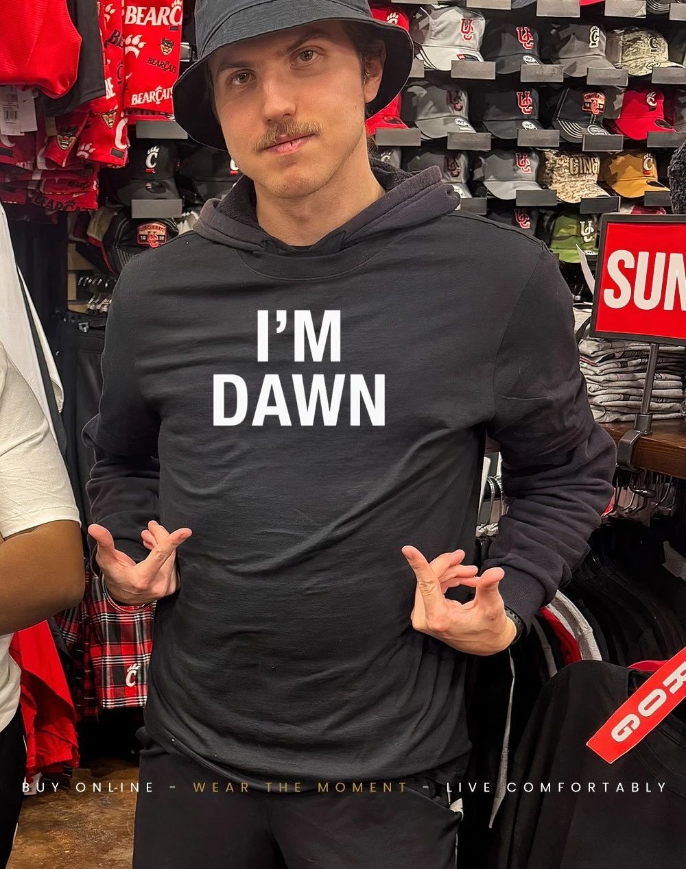 I’m dawn text shirt