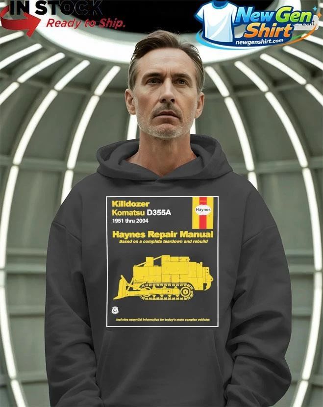 Killdozer Komatsu Haynes Repair Manual Shirt
