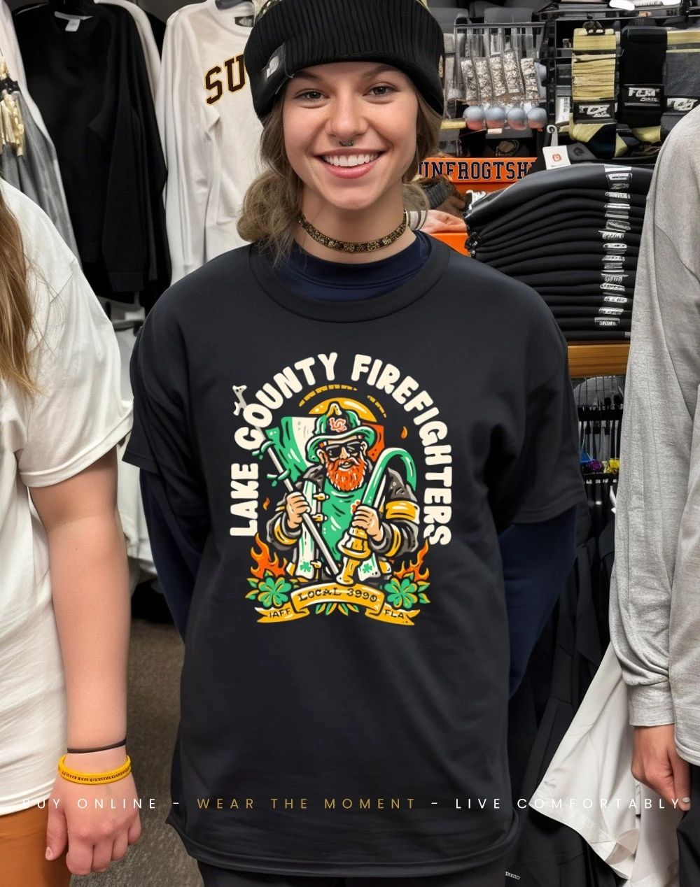 Lake County Firefighters local 3990 2026 St. Patrick’s Day shirt