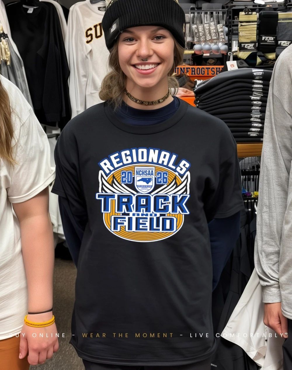 NCHSAA Track & Field Regionals 2026 logo shirt