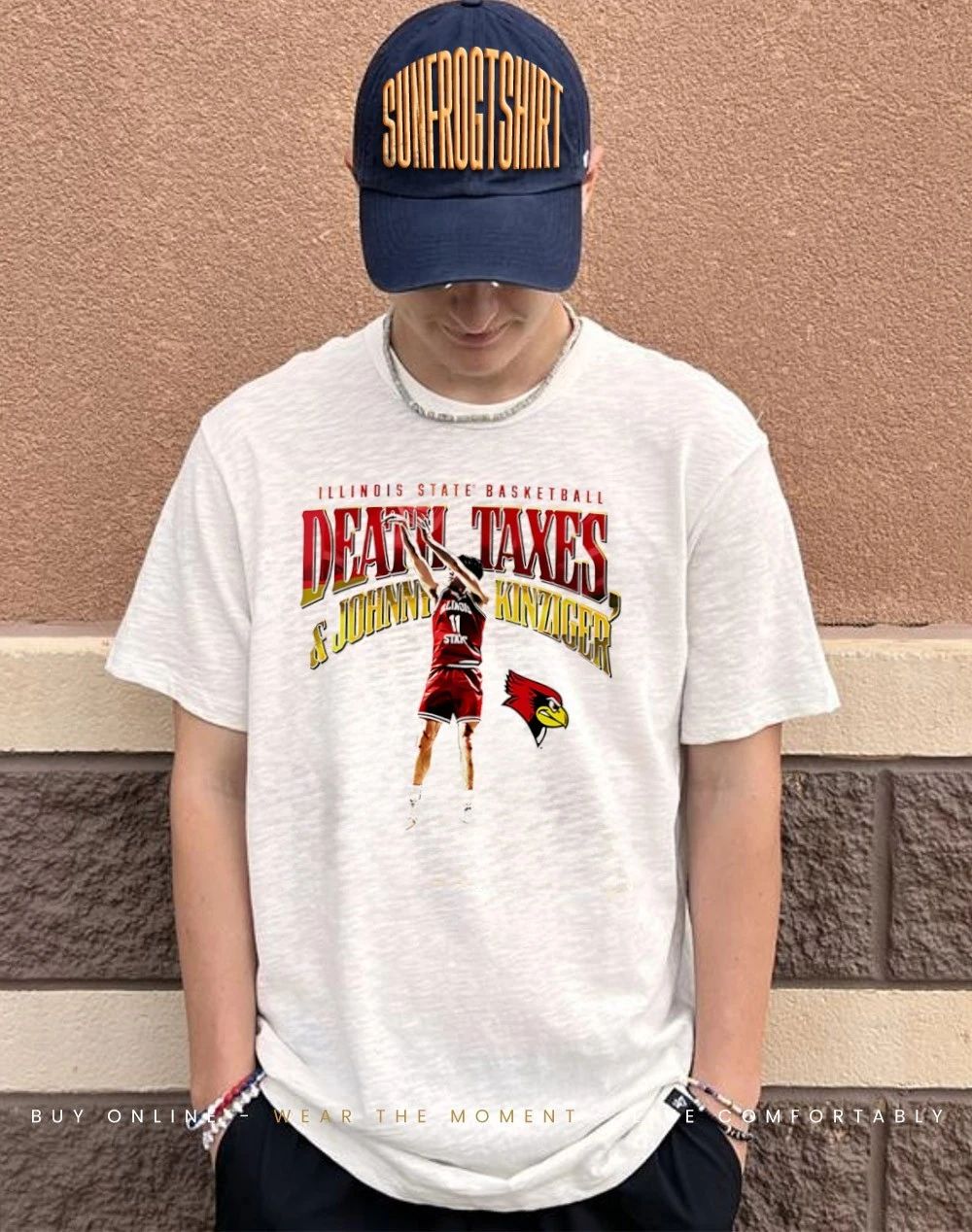 Johnny Kinziger Illinois State Redbirds Death Taxes shirtv