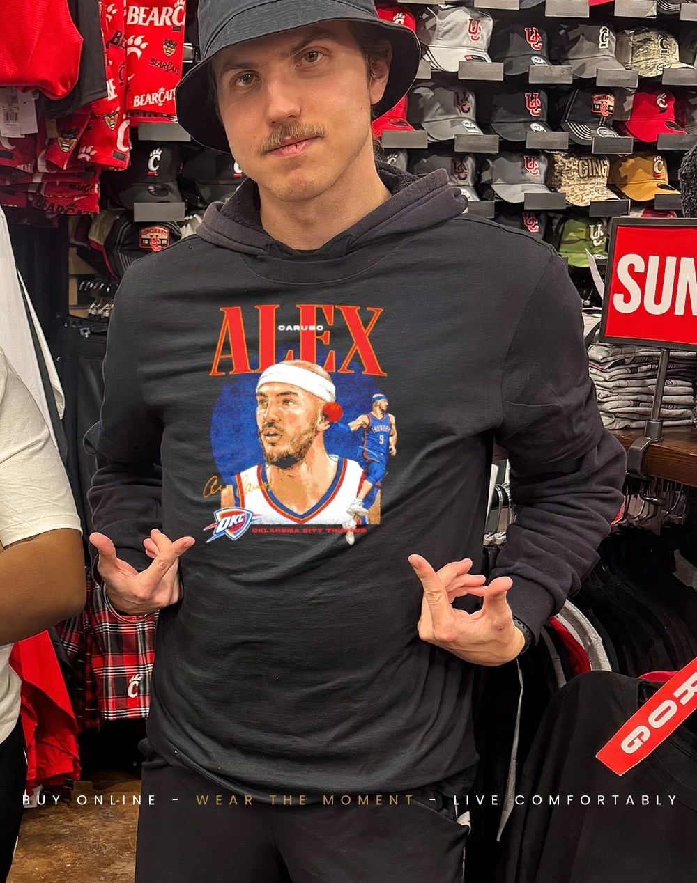 Alex Caruso Oklahoma City Thunder Dual signature shirt