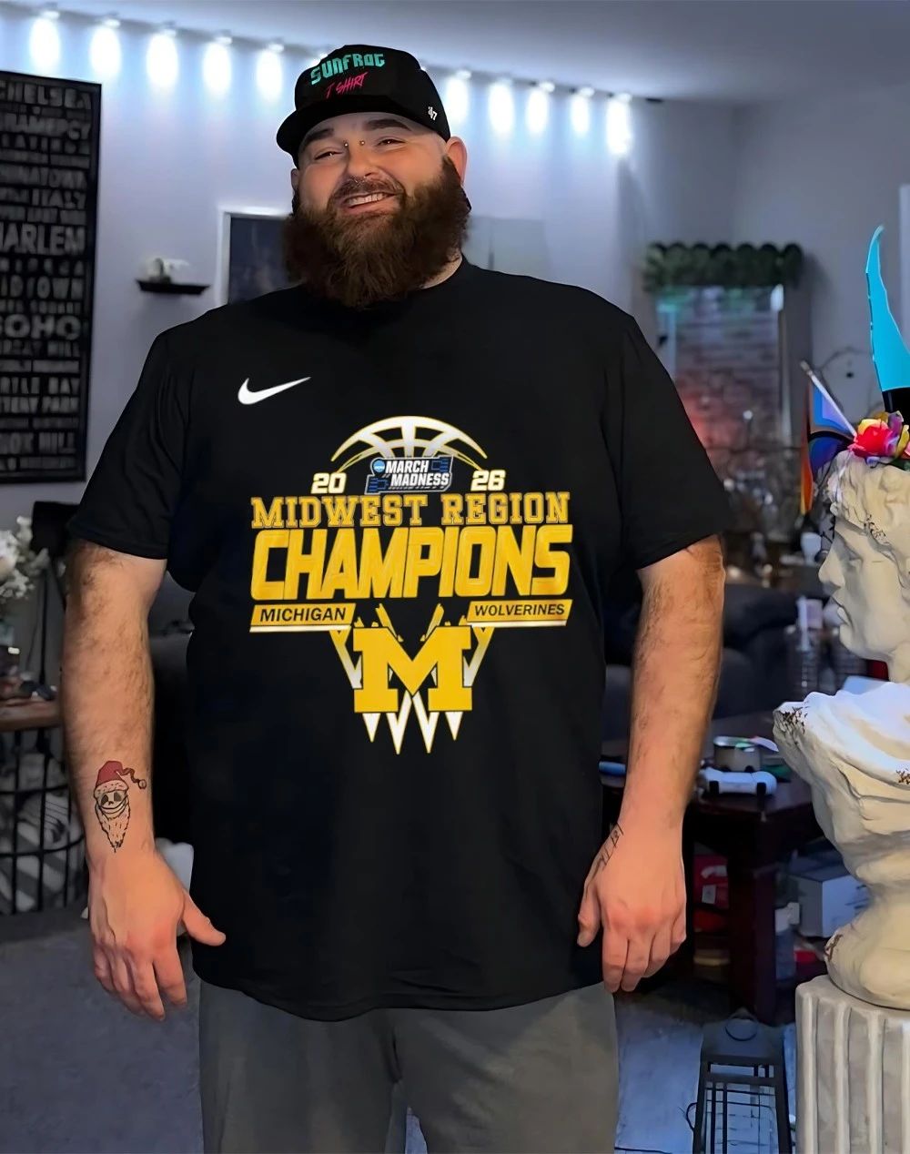 Michigan Wolverines Midwest Region Champions 2026 NCAA March Madness Basketball shirt