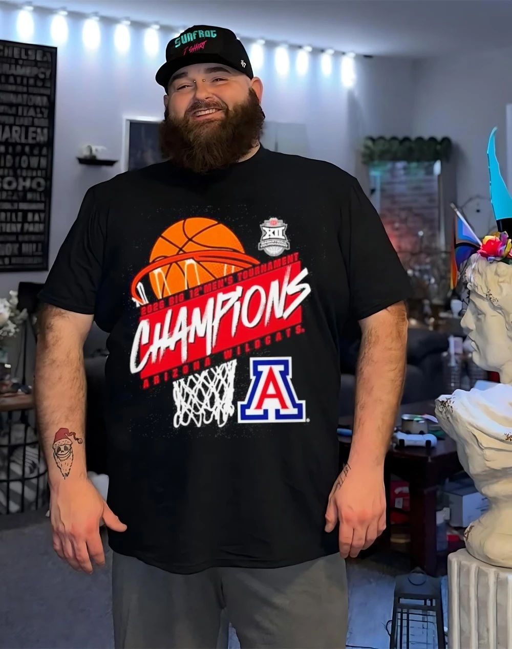 Arizona Wildcats Men’s Basketball 2026 Big 12 Tournament Champions shirt