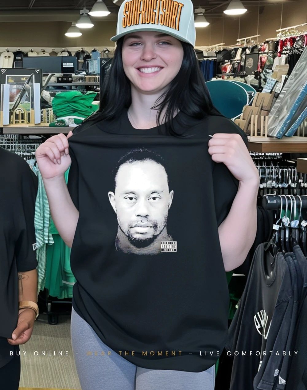 Tiger Woods Party Boy TW mugshot shirt